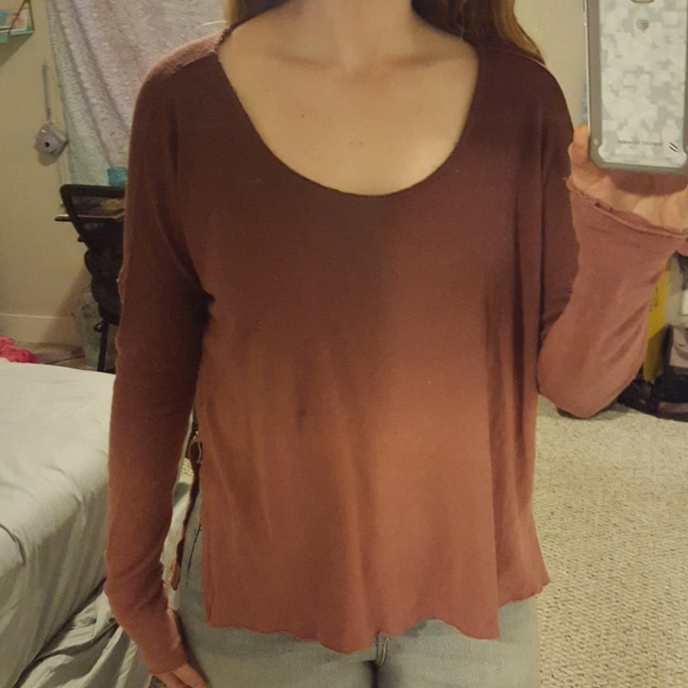 We the free ombre long sleeve top